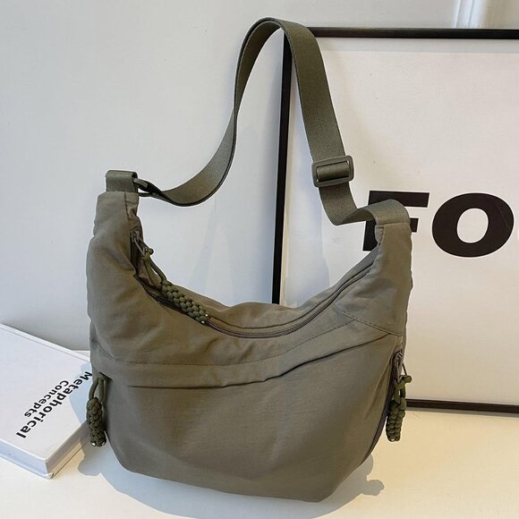 Nylon Crossbody Bag for Women Tote Pockets Adjustable Shoulder Travel Purse - Picture 9 of 9